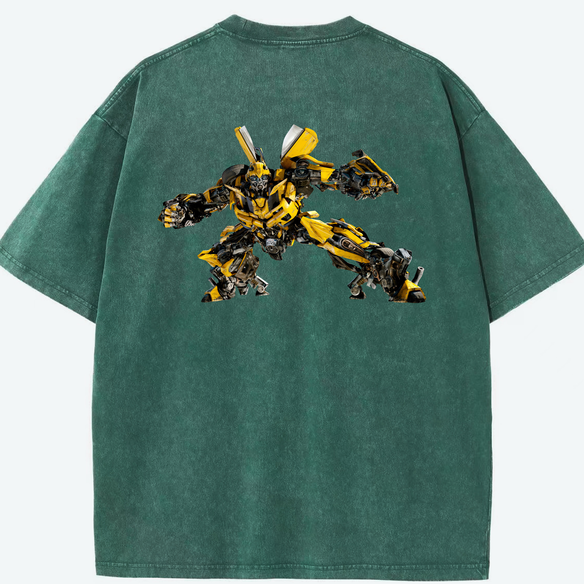（画像用） Transformers トランスフォーマー 綿100% ヴィンテージ風 半袖Tシャツ（背面プリント）